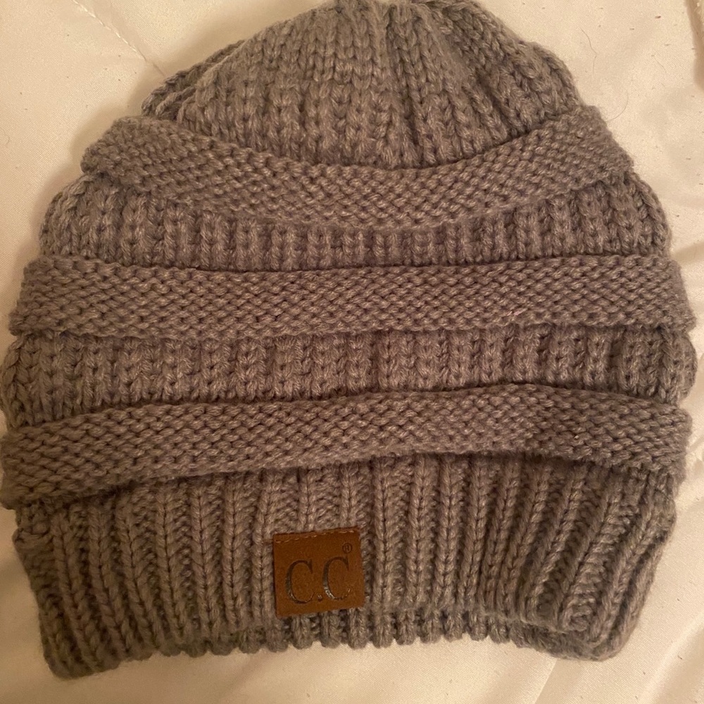 Grey C.C beanie